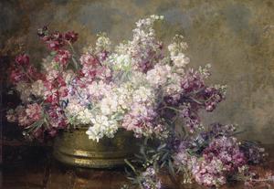 A Bowl with Flowers, Marie Egner, Art Paintings
