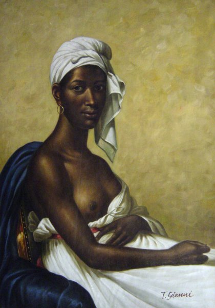 Portrait Of A Negress. The painting by Marie-Guillemine Benoist
