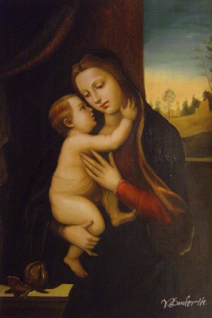 Madonna And Child, Mariotto Albertinelli, Art Paintings