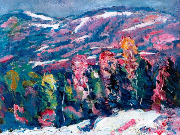 A Song of Winter. The painting by Marsden Hartley