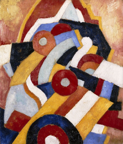 Abstraction. The painting by Marsden Hartley