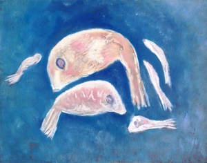 Marsden Hartley, Fish in the Sky, Painting on canvas