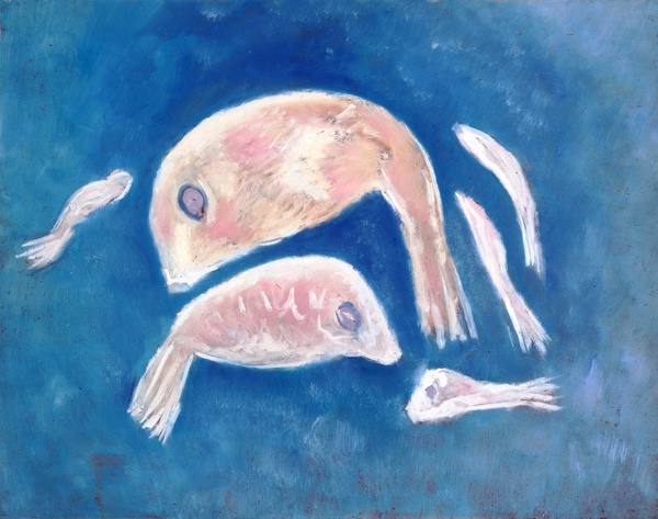 Fish in the Sky. The painting by Marsden Hartley