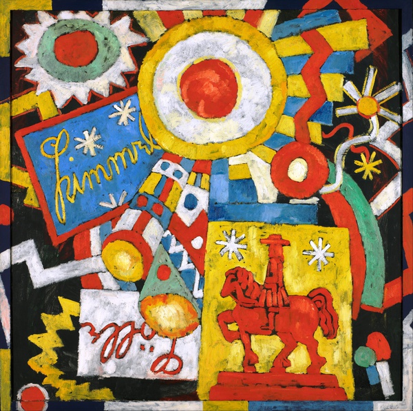 Himmel, 1915. The painting by Marsden Hartley