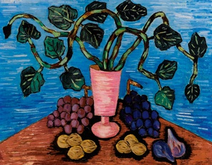 Marsden Hartley, Ivy and Fruits, Painting on canvas
