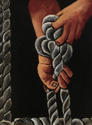 Marsden Hartley, Knotting Rope, Painting on canvas