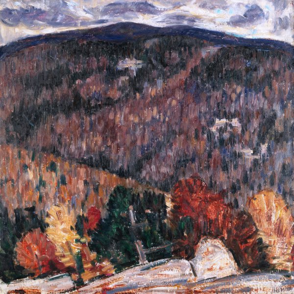 Landscape No. 25. The painting by Marsden Hartley