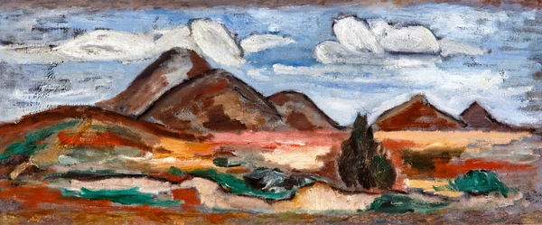 Mountains New Mexico. The painting by Marsden Hartley
