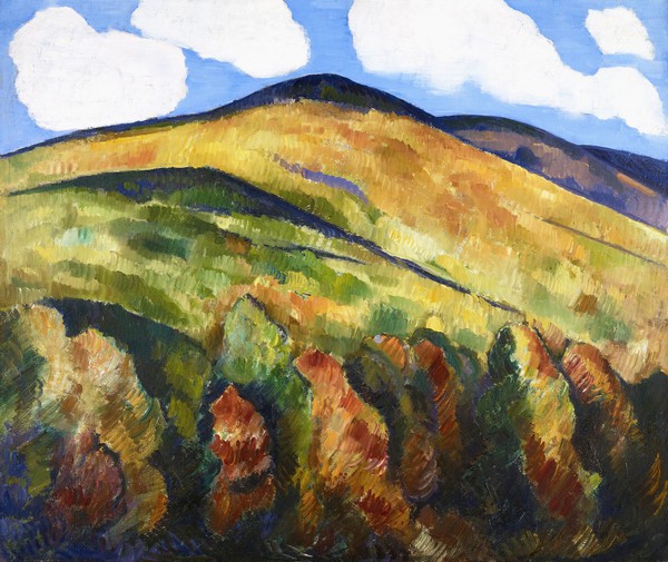 Mountains No. 22. The painting by Marsden Hartley