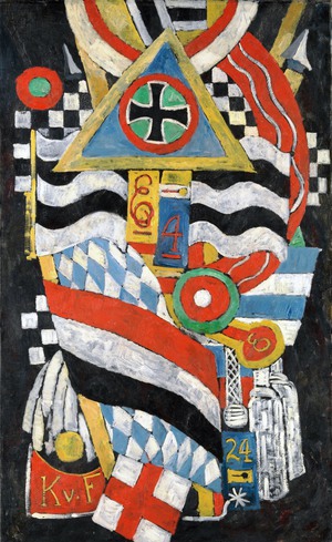 Marsden Hartley, Portrait of a German Officer, Painting on canvas