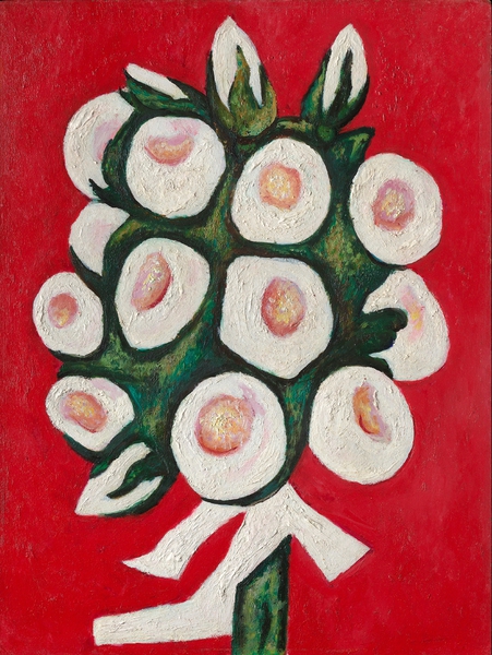 Roses for Seagulls that Lost Their Way. The painting by Marsden Hartley