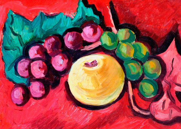 Still Life. The painting by Marsden Hartley