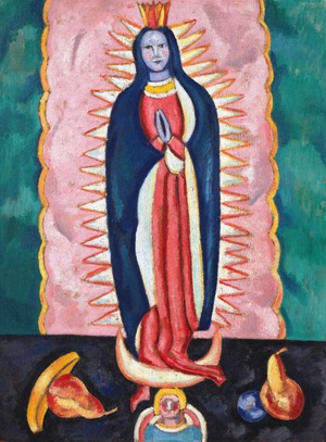 Marsden Hartley, The Virgin of Guadalupe, Painting on canvas