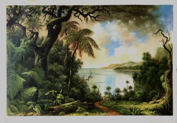 The View from Fern Tree Walk, Jamaica Oil Painting Reproduction