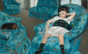 Mary Cassatt, A Portrait of a Little Girl, Painting on canvas