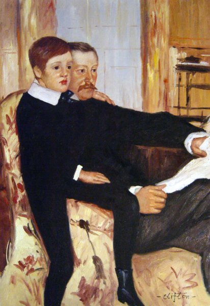 Alexander J. Cassatt And His Son. The painting by Mary Cassatt