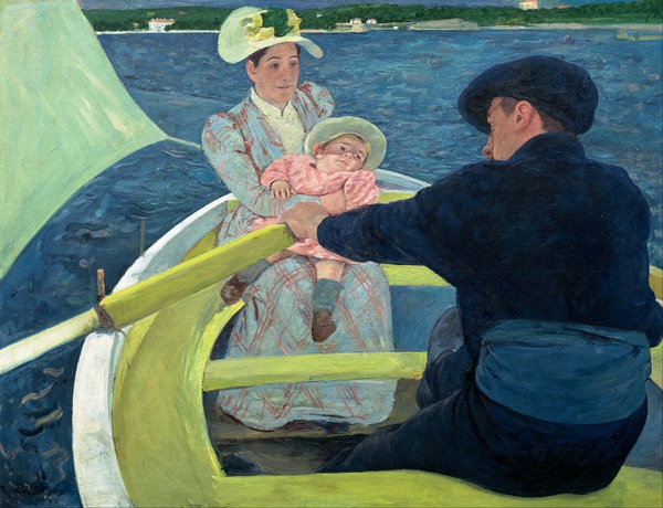 Boating Party. The painting by Mary Cassatt