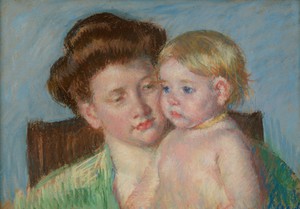 Mary Cassatt, Mother and Child 1, Art Reproduction