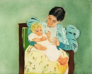 Famous paintings of Mother and Child: The Barefooted Child