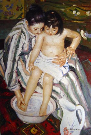 The Bath, Mary Cassatt, Art Paintings