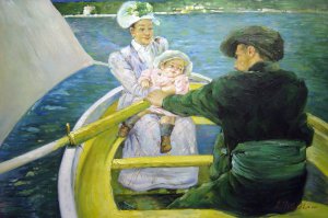 The Boating Party, Mary Cassatt, Art Paintings