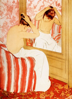 Mary Cassatt, The Coiffure, Painting on canvas