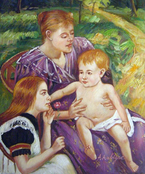 The Family. The painting by Mary Cassatt