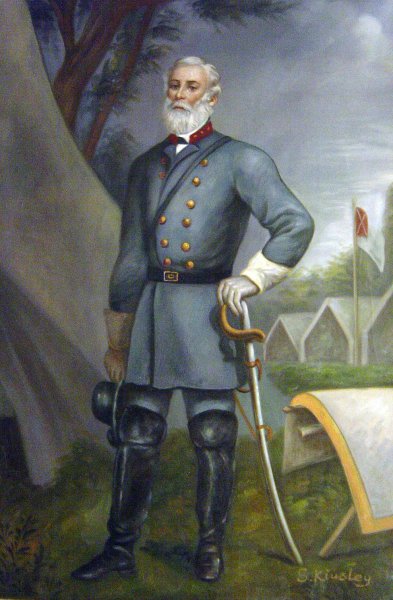 General Robert E. Lee. The painting by Mathew Brady