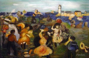 Maurice Prendergast, Lighthouse, Painting on canvas