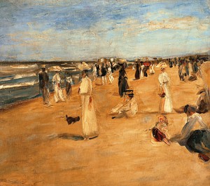 Max Liebermann, Beach at Noordwijk, 1911, Painting on canvas