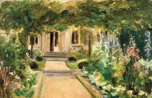 Max Liebermann, Entrance of the Country House, 1919, Art Reproduction