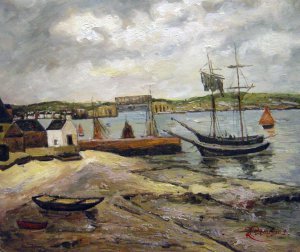 Maxime Maufra, Les Huitrieres, La Trinite-Sur-Mer, Morbihan, Painting on canvas