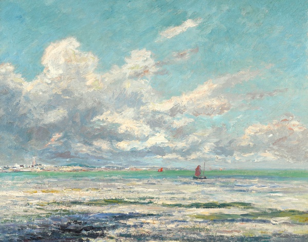 Low Tide in Kerhostin. The painting by Maxime Maufra