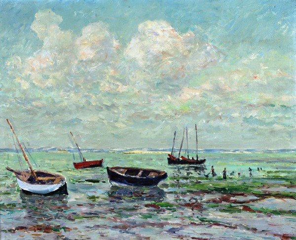 Maree Basse, Baie de Quiberon. The painting by Maxime Maufra