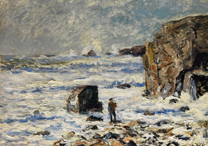 Maxime Maufra, Stranger on the Breton Coast, Painting on canvas