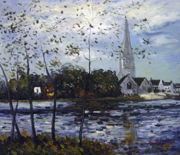 The Banks Of The Pond At Rosporden, Finistere. The painting by Maxime Maufra