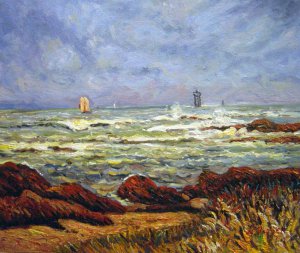 Reproduction oil paintings - Maxime Maufra - The Barges Lighthouse
