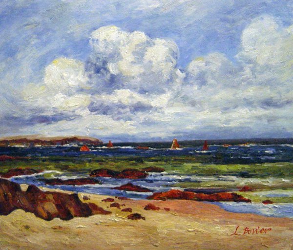The Coast At Fort Penthievre, Quiberon Peninsula. The painting by Maxime Maufra