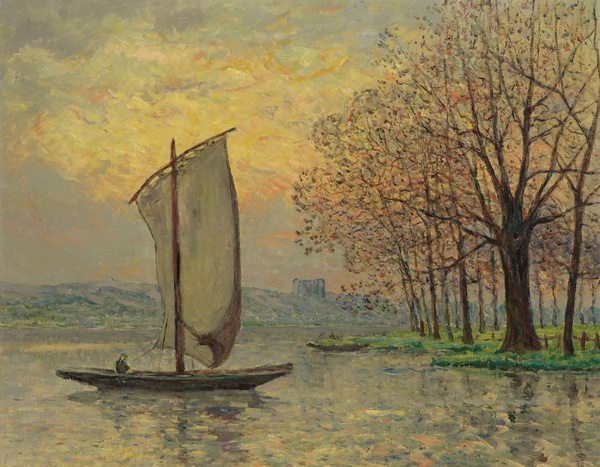 The Edge of the Loire. The painting by Maxime Maufra