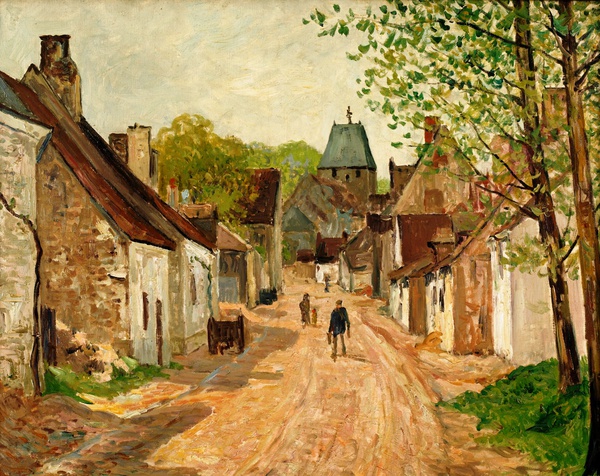 The Entrance of the Bourg de Lavardin. The painting by Maxime Maufra