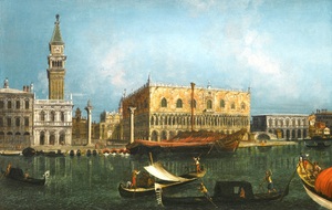 Michele Marieschi, Venice, a View of the Molo from the Bacino di San Marco, Painting on canvas