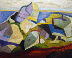 Abstraction, Morton Livingston Schamberg, Art Paintings
