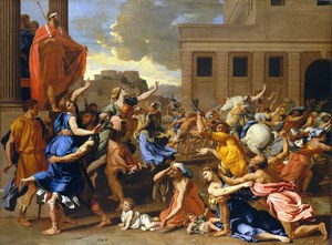 Nicolas Poussin, The Abduction of the Sabine Women, Painting on canvas
