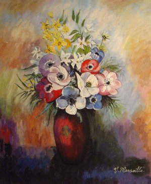 Reproduction oil paintings - Odilon Redon - Anemones