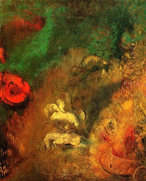 Odilon Redon, Apollo in the Suncarriage, Painting on canvas