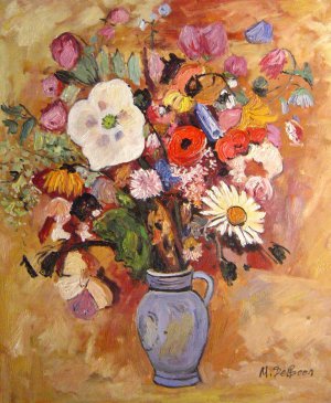 Bouquet Of Flowers, Odilon Redon, Art Paintings
