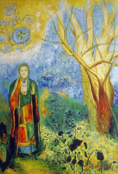 Buddha. The painting by Odilon Redon