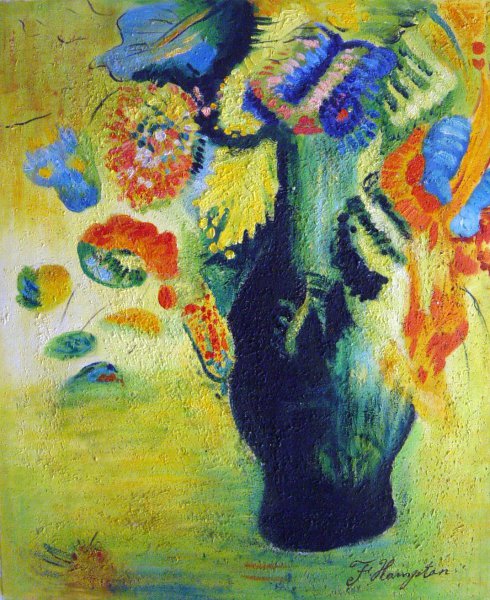 Flowers. The painting by Odilon Redon