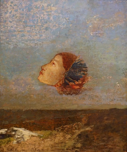 Hommage a Goya. The painting by Odilon Redon