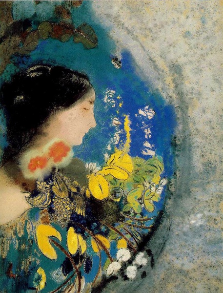 Ophelia. The painting by Odilon Redon